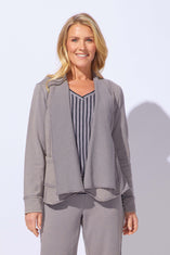 Color Wash Terry Work Horse Cardi