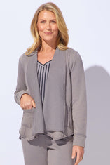 Color Wash Terry Work Horse Cardi