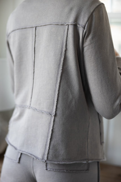 Color Wash Terry Work Horse Cardi