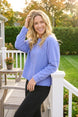 Color Wash Terry Raglan Crew