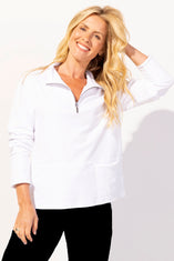 Ocean Front Terry Cozy Quarter Zip