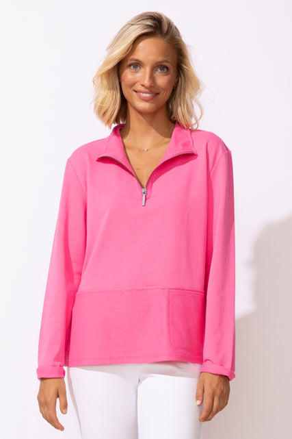 Ocean Front Terry Cozy Quarter Zip