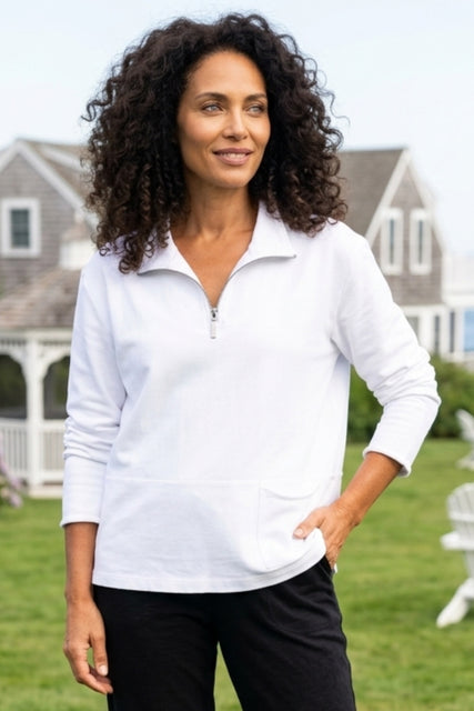 Ocean Front Terry Cozy Quarter Zip
