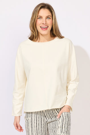Ocean Front Terry Roll Neck Top