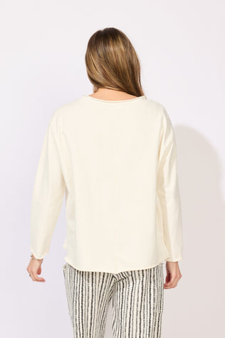 Ocean Front Terry Roll Neck Top
