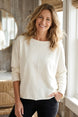 Ocean Front Terry Roll Neck Top