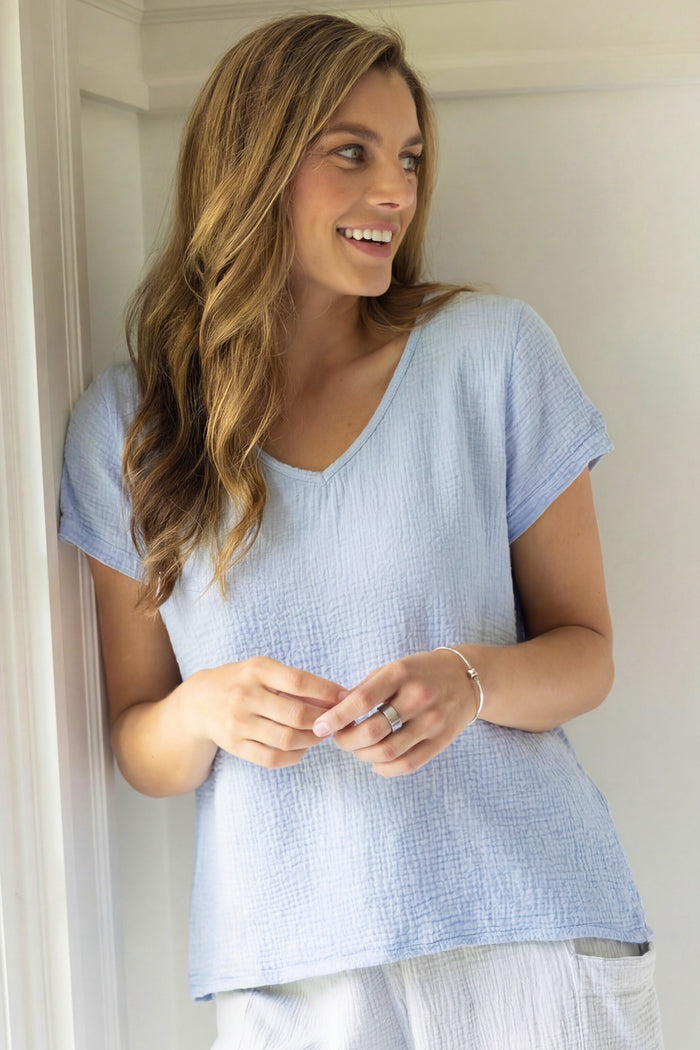 Retreat Sunkissed Gauze Top