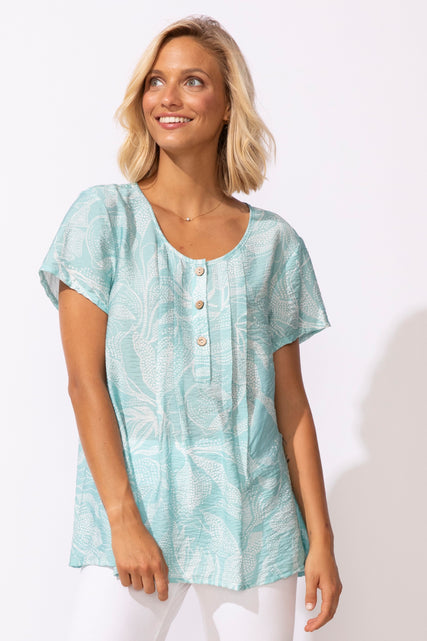 Regatta Rayon Leaves Pleated Pullover
