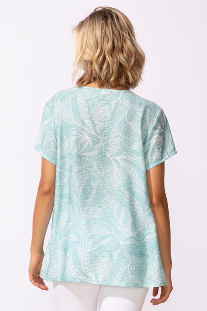 Regatta Rayon Leaves Pleated Pullover