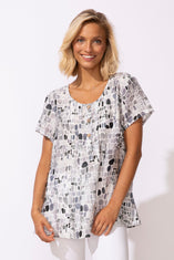 Regatta Rayon Sea Glass Pleated Pullover