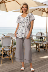 Regatta Rayon Sea Glass Pleated Pullover