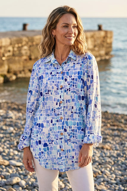 Regatta Rayon Sea Glass Beach Shirt