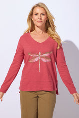 Peruvian Cotton Dragonfly Hi Lo Tee