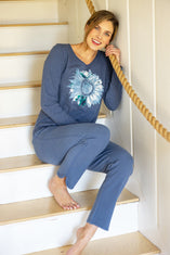 Peruvian Cotton Hand Dyed Sunflower Tee