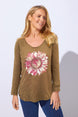 Peruvian Cotton Hand Dyed Sunflower Tee