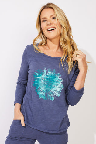 Sunburst Floral Tee
