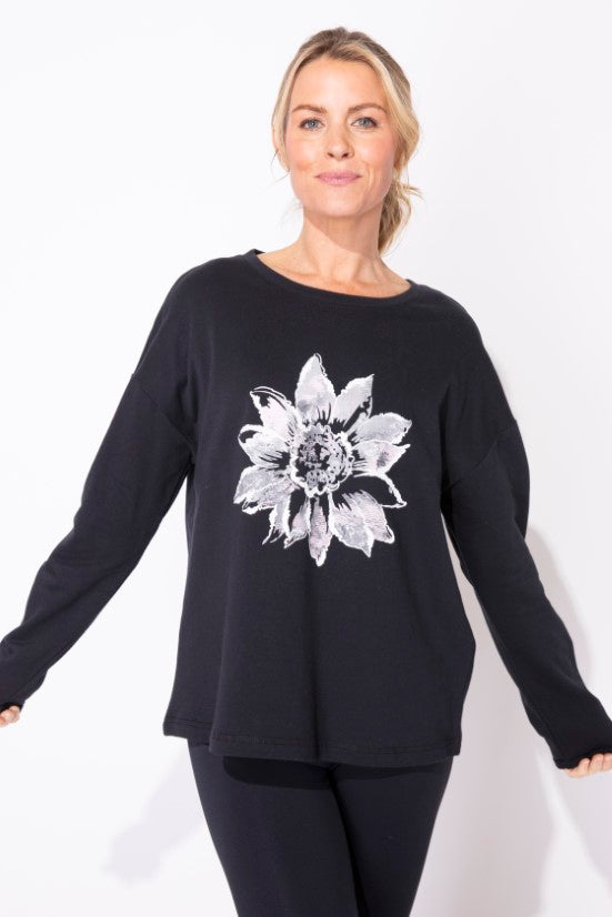 Painted Sunflower Pullover