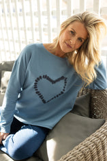 Destination Fleece Shibori Heart Pullover