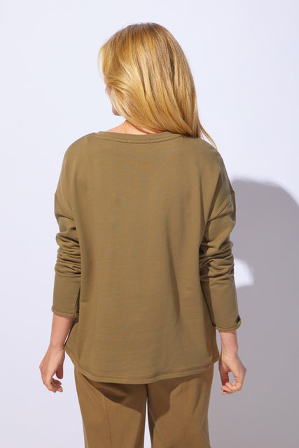 Destination Fleece Floral Outline Pullover