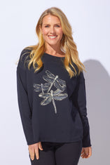 Destination Fleece Dragonfly Pullover