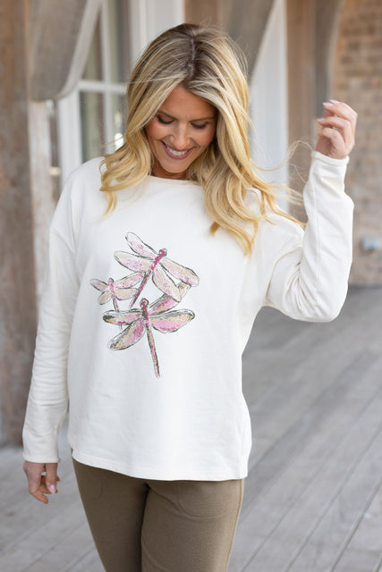 Destination Fleece Dragonfly Pullover