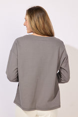 Destination Fleece Shibori Floral Pullover