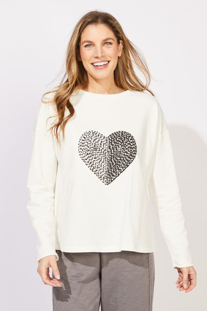 Destination Fleece Heart Pullover
