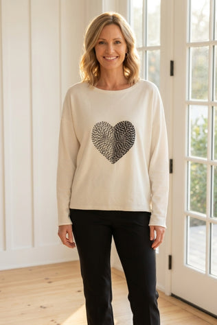 Destination Fleece Heart Pullover