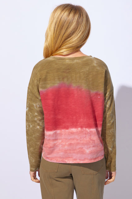 River Dyed Modal Spandex Sunset Pullover
