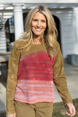 River Dyed Modal Spandex Sunset Pullover