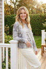 River Dyed Modal Spandex Sunset Pullover