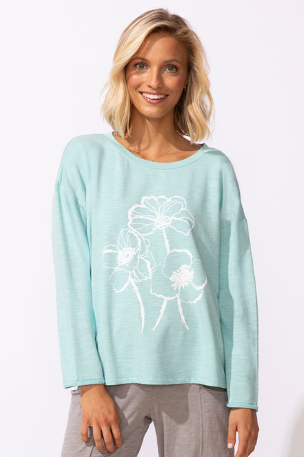 Destination Terry Blooms Pullover