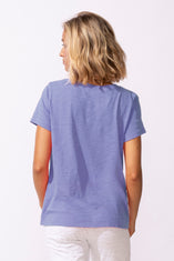 Shibori Heart V-Neck Tee