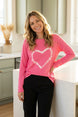 Shibori Heart Hi-Lo Tee