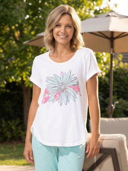 Impressionist Sunflower Tee