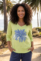 Impressionist Sunflower Hi-Lo Tee