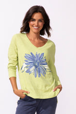 Impressionist Sunflower Hi-Lo Tee