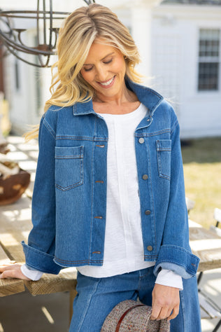 Comfort Knit Denim Momentum Jacket
