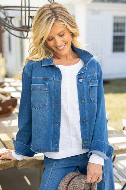 Comfort Knit Denim Momentum Jacket
