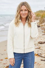 Comfort Knit Denim Boundless Zip Jacket