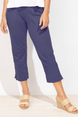 Textured Peruvian Cotton On The Go Capri