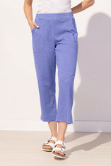 Textured Peruvian Cotton On The Go Capri