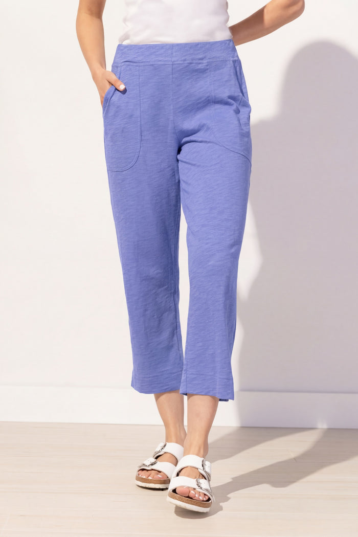 Textured Peruvian Cotton On The Go Capri