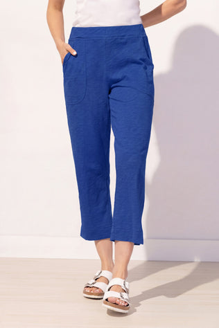 Textured Peruvian Cotton On The Go Capri