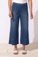 Comfort Knit Denim Crop Jean