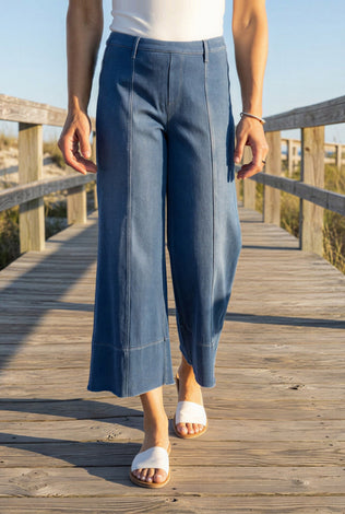 Comfort Knit Denim Crop Jean