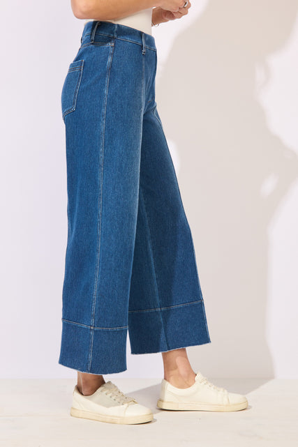 Comfort Knit Denim Chill Crop Jean