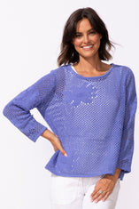 Floral Crochet Easy Pullover