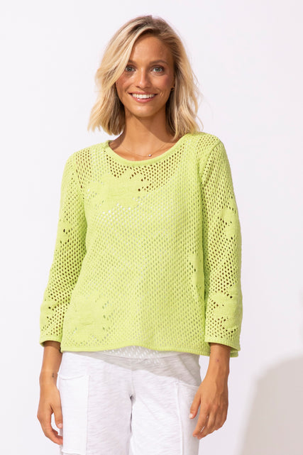 Floral Crochet Easy Pullover