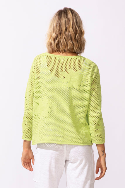 Floral Crochet Easy Pullover